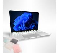 Tippy Type Keyboard Cover for Long Nails,2024 New Heart-Shaped Silicone Raised Keyboard Cover, Designed for Macbook Pro and Macbook Air,Fits most Mac book models (Round-Heart,Pink)