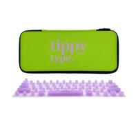 TIPPY TYPE Raised Keyboard Cover for Long Nails Silicone - The Original - Comfortable Typing, Quiet, Nail Protection - Compatible with Apple Devices (Violet Haze)