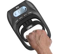 TIPRE 396lbs/180kg Grip Strength Tester, Hand grip Dynamometer, Digital Grip Strength Tester with LCD Display, Adjustable Hand Grip Training Gauge, Hand Exercisers for Sports Home School Use - Black