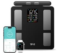 TIPRE Smart Scale for Body Weight 8-Electrode Digital Weight Scale for Body Fat Bathroom Scale with BMI Full Body Composition Analysis with Bluetooth Health Monitor for Weight Loss, 400lb
