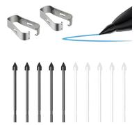 Tips/Nibs Replacement for Samsung Galaxy Tab S10+/S10 Ultra/S9/S9 Ultra/S8/S8+/S8 Ultra/S7/S7 FE/S6 Lite/S22/S23/S24/S25 Ultra S Pen (5 Black+5 White)