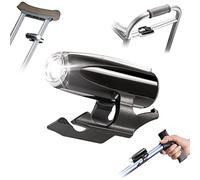 TipSee Flashlight for Canes and Walkers | Clip On Light for Walking at Night - 100 Lumen | Hands-Free Cane Light for Walker Accessories for Seniors - AA Battery - Detachable Walker Light for Elderly
