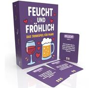 TIPSI Feucht & Cheerful - The Card Game for Couples from 18 | Truth or Dare with Drinking Option | 120 Cards for Memorable Evenings for Two | Couple Gift for Valentine's Day & Anniversary
