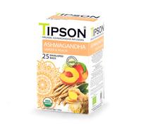 Tipson Organic Ashwagandha Ginger & Peach (25 Enveloped Tea Bags)