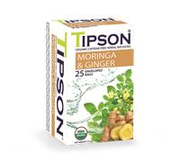 Tipson Organic Infusion Moringa Ginger (25 Enveloped Tea Bags)