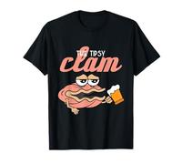 Tipsy Clam Funny T-Shirt drunken Shell Alcohol Tee new gift T-Shirt