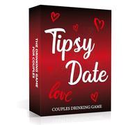 Tipsy Date Couples Games Conversation Cards, Couple Card Game for Date Nights Drinking Games for Adults Games for 2 Players Naughty