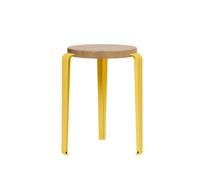 TipToe LOU Stool Oak/Brioche Yellow