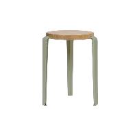 TipToe LOU Stool Oak/Khaki Green