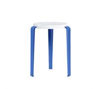 TipToe LOU Stool Recycled Plastic White/Azure Blue