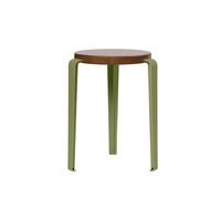 TipToe LOU Stool Stained Oak/Khaki Green