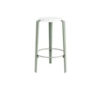 TipToe MI LOU Stool Recycled Plastic White/ Eucalyptus Grey
