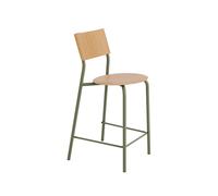 TipToe SSD Bar Stool 65 cm Oak/Khaki Green
