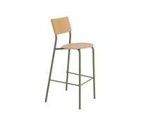 TipToe SSD Bar Stool 75 cm Oak/Khaki Green
