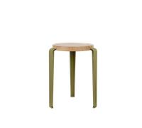 TipToe x Heju Lou Stool Oak/Heather Green