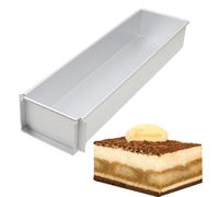 tiramisuu Cake Tin - Aluminum Alloy Long Rectangle tiramisuu Cake Pan | Long Lasting Rectangle Cakke Pan Tin | Rectangular Mousse Cakke Mould for Making Delicious