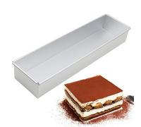 tiramisuu Cake Tin - Aluminum Alloy Long Rectangle tiramisuu Cake Pan | Long Lasting Rectangle Cakke Pan Tin | Rectangular Mousse Cakke Mould for Making Delicious