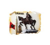 Tirana Albania 3D Fridge Magnet Souvenir Gift,Resin Handmade Tirana Refrigerator Magnet Home & Kitchen Decoration Collection