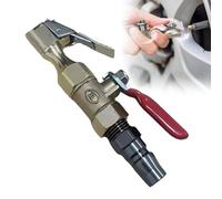 Tire Air Chuck - Heavy Duty Tire Influence Cutter with Locking Clip | Air Compressor Hose Attachment for Trucks, Recreational Vehicles, Automobiles, Tools