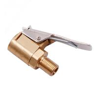 Tire Air Chuck with Clip Adapter, Locking Tire Inflator Nozzle Adapter for Car, Motorcycle Tires
