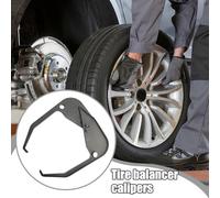 Tire Caliber Ruler - Wheel Rim Width Measuring Tool, Aluminum Alloy Distance Gauge with Etched Markings, Provides Precise Hub Offset Calculations, Ideal for Workplace Mechanic Professional Garag