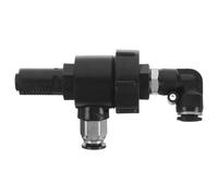 Tire Change Cylinder Valve Black Plastic Alloy Quick Exhaust