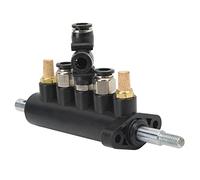 Tire Changer Air Control Foot Pedal Valve, 5 - Way Pneumatic Valve Switch, Aluminum Alloy Replacement with 36mm Hole Distance for Tire Changer Machines Compatible with 8mm Pipe