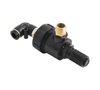 Tire Changer Exhaust Valve Accessory, Single Way Elbow Relief Fitting for Tyre Repair and Bead Release, Compatible with Automotive Wheel Balancer and(B)