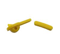 Tire Changer Plastic Insert, Tire Machine Guard, Wheel Rim Edge Protector for Mount Duck Head, Nylon Tyre Demount Fitting Head Part, Front (Upper) + Rear (Lower) Insert Kit, 3 Pairs (6 PCS), 09YCL
