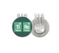 Tire Checal Element Science Golf Ball Marker Hat Cap Clip Enamel Magnetic