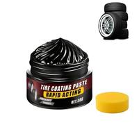 Tire Coating Paste, Tire Polishing Paste, Premium TireCoating &trim Restorer: Bring Back the Original Deep Black Shine to Rubber and Plastic, TireCoatingPaste Rapid Acting (1PC)
