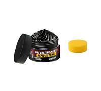 Tire Coating Trim Restorer, Bring Back Original Deep Black Shine Rubber Plastic Car Polishing Balm Cream Wax Wheel Sponge Nourish Renewal Restores Care Gloss Interior Auto Cleaning (50g, 1 PC)