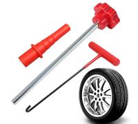 Tire Core Removal Set - Anti-Slip Repair Tool, 3-Piece Installer, Wheel Stem Extractor With Compact Design | Useful Automotive Equipment For Bicycle Motorbike ATV Scooter Garage Engine Workshop
