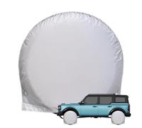 Tire Covers for Trailers UV Resistant Waterproof Spare Wheel Cover | Automotive Wheel Protector 210D Silver-Coated Oxford Fits 27-29in Car Truck SUVs RV Trailer Tires