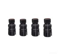 Tire Deflation Valve Kit 4 Pcs For Enhanced Ground Engagement On Soft Sand And High-Drag Mud Compatible With Standard SUV ATV Truck Wheel Systems(Black)