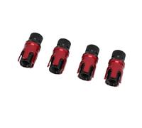 Tire Deflator Valve Kit Durable Adjustable Deflators for Off-Road Enthusiasts and Adventurers Aluminum Alloy 31mm 4 Units (Red)
