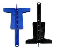 Tire Depth Measurement Tool Aluminum Alloy Gauge for Assessing Tire Tread on Different Vehicle Types (2pcs)