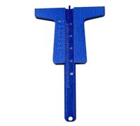 Tire Depth Measurement Tool Aluminum Alloy Gauge for Assessing Tire Tread on Different Vehicle Types (blue)