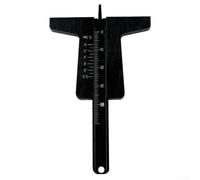 Tire Depth Measurement Tool Aluminum Alloy Gauge for Assessing Tire Tread on Different Vehicle Types (black)