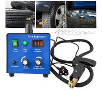 Tire Grooving Machine, Tire Groover Machine, 450W Tire Rubber Engraving Truck Car Rubber Tire Grooving Tool with 10Pcs U/V-Shaped Blade, Digital Display, 600℃, for Deepening The Tread Patter
