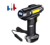 Tire Inflator Air Compressor - Rechargeable Electric Digital Handheld Tire Pump with LED Light - 12V 100W Rechargeable Multipurpose Car Accessory, Rapid and Portable