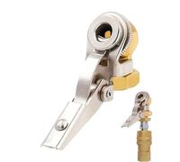 Tire inflator Chuck - 1.3x1.69in Heavy Duty Leak-Proof Nozzle for car, Motorcycle with Locking Function, air Chuck for rv, Truck, Bike, Scooter, auto, Sedan, Pickup, SUV, Trailers, Alloy