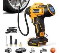 Tire Inflator Compatible with Dewalt 20V Max Battery, 160 PSI Cordless Air Compressor With 12V DC Car Adapter,LCD Digital Pressure Gauge for Car, Bike, Sport Ball (No Battery)