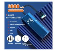 Tire Inflator, Portable 150psi Car Air Compressor Wireless For Motorcycles Bicycle Tyre Inflator Digital Mini Auto Inflatable Pump ,Dual Use Air Pump(Wireless 6000mAh)