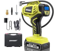 Tire Inflator Portable Air Compressor,Digital Cordless Tire Inflator,2X Faster Car Tire Pump with 20V Rechargeable Battery,Dual Power Supply Modes,Air Pump for Car Tires,E-Bike etc.