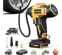 Tire Inflator Portable Air Compressor for DeWalt 18V/20V Max Battery, 160PSI Portable Handheld Air Pump with Digital Pressure Gauge & LED Light for Cars Motorcycles Bikes Sport Balls(Not Battery)