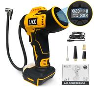 Tire Inflator Portable Air Compressor for DeWalt 20v Max Battery Power,160PSI Cordless Portable Electric Air Pump with Digital Pressure Gauge for Car Motorcycles Bike Sport Ball Auto(no Battery)