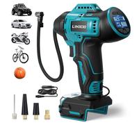 Tire Inflator Portable Air Compressor for Ma-Kita 18V Battery 160PSI Cordless Portable Battery Powered Air Pump with Digital Pressure Gauge for Car Motorcycles Bike Ball(no Battery)