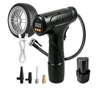 Tire Inflator with Digital Pressure Gauge Cordless Rechargeable Small