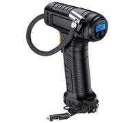 Tire Inflator with Pressure Gauge Digital Display Low Noise Electric Air Pump with 3 Nozzles 12V Portable Air Compressor Air Compressor Air Pump Bike Pump for Car Bike Motorbike Scooter Ball